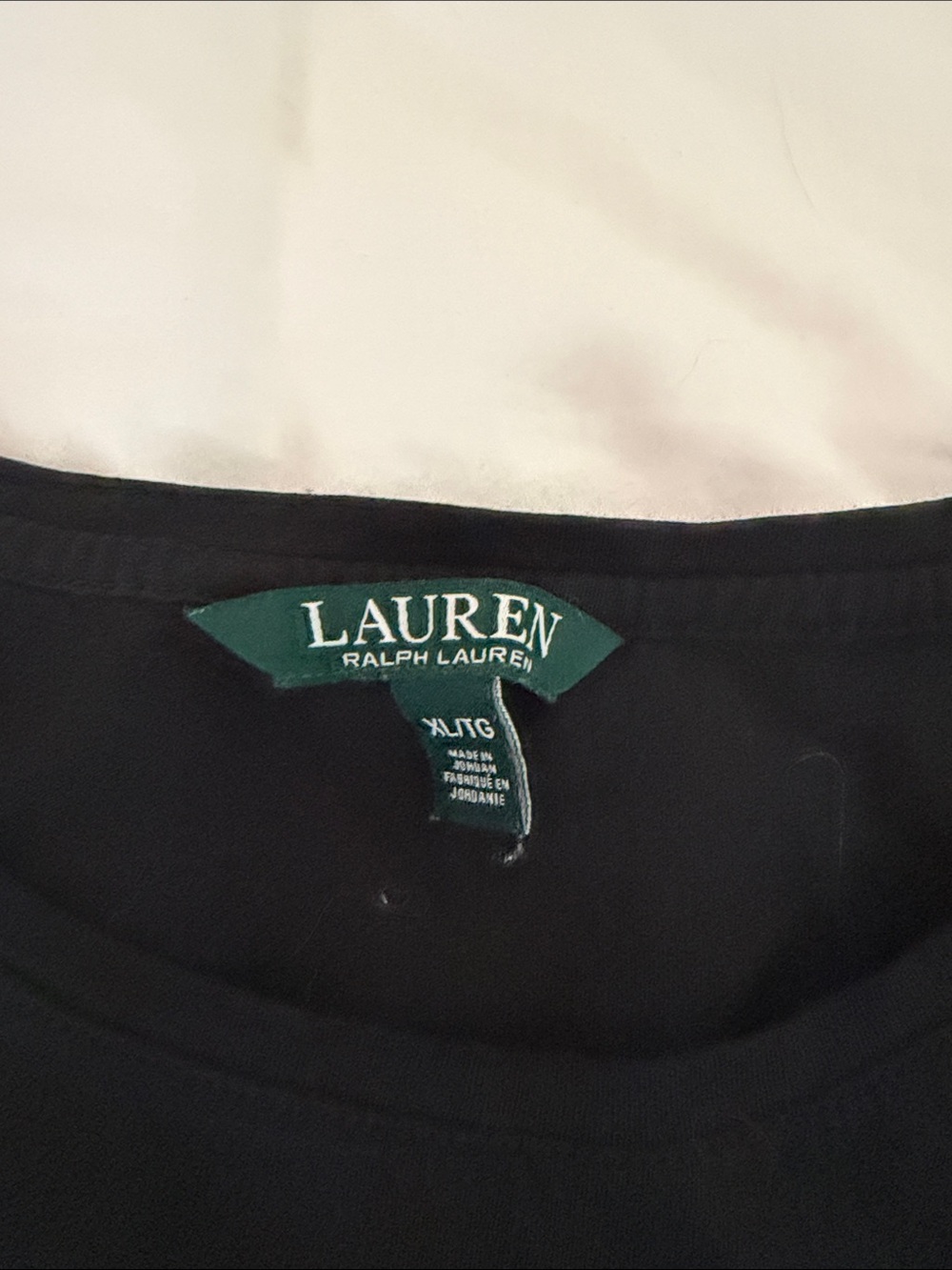 Lauren Ralph Lauren women’s Black RLL Logo Tee - Picture 3 of 3